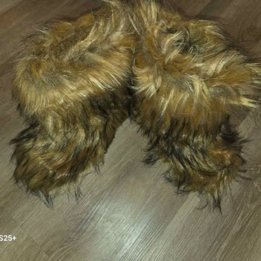 Brown Faux Fur Boots